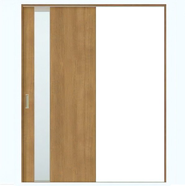画像1: LIXIL室内建具　TA片引き戸　デザイン　EGT（エッチングガラス） (1)
